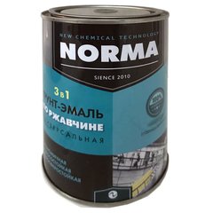 Грунт-Эмаль по РЖАВЧИНЕ черная 1 кг НОРМА
