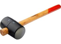Киянка резин.черн.450 г. 65 мм с дерев.ручк.